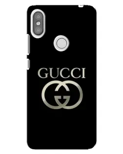 Чохол для Xiaomi Redmi S2 з картинкою «Gucci — золото на чорному»