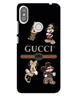 Чохол для Xiaomi Redmi S2 з картинкою «Gucci — герої Disney та монограма»