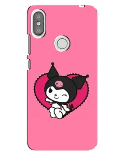 Чехол для Xiaomi Redmi S2 с картинкой «Kuromi — любовь в сердце»