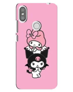 Чехол для Xiaomi Redmi S2 с картинкой «Трио My Melody и Kuromi»