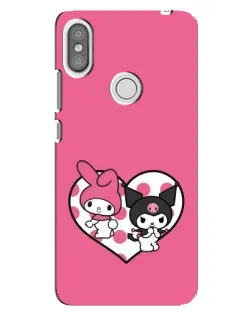 Чехол для Xiaomi Redmi S2 с картинкой «Kuromi и My Melody»