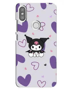 Чехол для Xiaomi Redmi S2 с картинкой «Kuromi и лавандовые сердца»