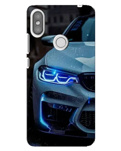 Чехол для Xiaomi Redmi S2 с картинкой «Взгляд BMW с синими фарами»