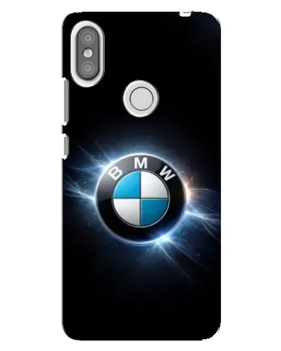 Чехол для Xiaomi Redmi S2 с картинкой «BMW — неоновое сияние»