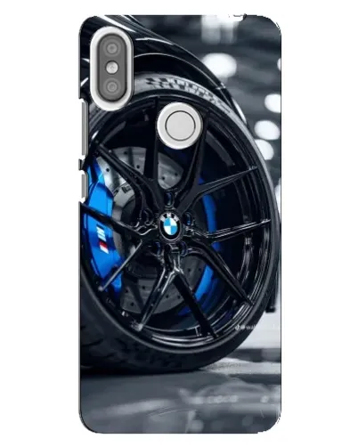 Чехол для Xiaomi Redmi S2 с картинкой «Колесо BMW вблизи»