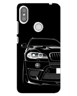 Чехол для Xiaomi Redmi S2 с картинкой «Темный силуэт BMW»