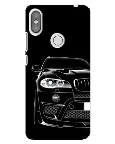 Чехол для Xiaomi Redmi S2 с картинкой «Темный силуэт BMW»