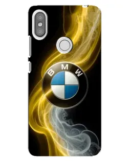 Чехол для Xiaomi Redmi S2 с картинкой «Золотистый дым BMW»