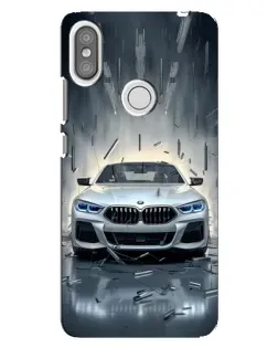 Чехол для Xiaomi Redmi S2 с картинкой «BMW в свете фар»