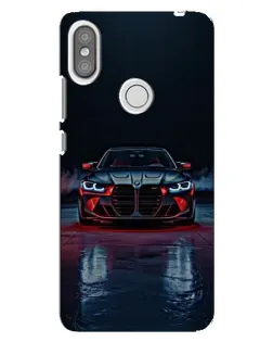 Чехол для Xiaomi Redmi S2 с картинкой «BMW на мокрой дороге»