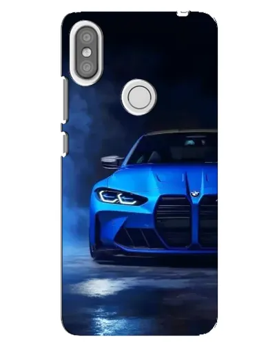 Чехол для Xiaomi Redmi S2 с картинкой «Голубая BMW M4»