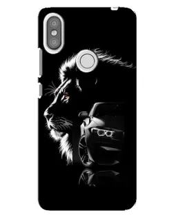Чехол для Xiaomi Redmi S2 с картинкой «BMW и лев»