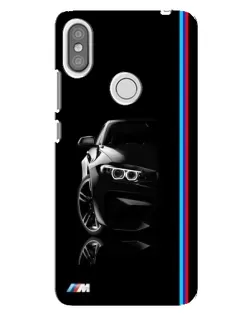 Чехол для Xiaomi Redmi S2 с картинкой «Силуэт BMW в темноте»
