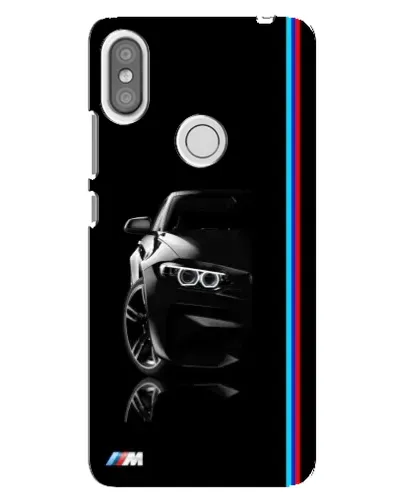 Чехол для Xiaomi Redmi S2 с картинкой «Силуэт BMW в темноте»