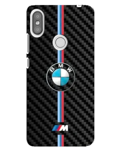 Чехол для Xiaomi Redmi S2 с картинкой «Эмблема BMW и карбон»