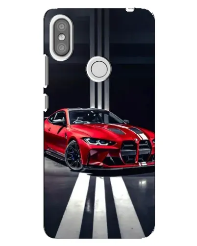 Чехол для Xiaomi Redmi S2 с картинкой «Красная BMW на дороге»