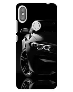 Чохол для Xiaomi Redmi S2 з картинкою «Чорна BMW — профіль»