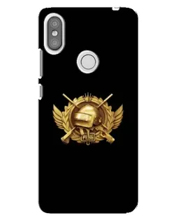 Чохол для Xiaomi Redmi S2 з картинкою «PUBG — помаранчевий градієнт»
