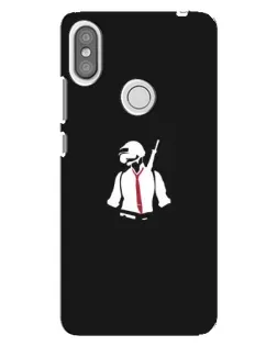 Чехол для Xiaomi Redmi S2 с картинкой «PUBG — силуэт воина»