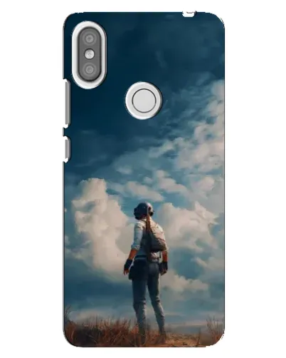 Чехол для Xiaomi Redmi S2 с картинкой «Герой PUBG на скале»