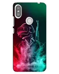 Чехол для Xiaomi Redmi S2 с картинкой «PUBG — огненный воин»