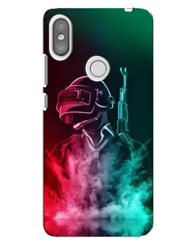 Чехол для Xiaomi Redmi S2 с картинкой «PUBG — огненный воин»