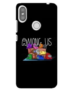 Чохол для Xiaomi Redmi S2 з картинкою «Логотип Among Us»