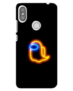 Чохол для Xiaomi Redmi S2 з картинкою «Among Us неонове сяйво»