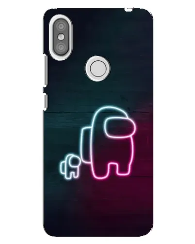 Чехол для Xiaomi Redmi S2 с картинкой «Among Us неон-арт»