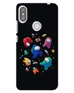 Чехол для Xiaomi Redmi S2 с картинкой «Among Us космос»