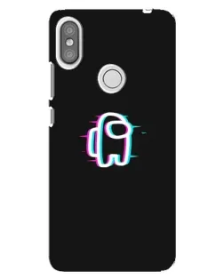 Чехол для Xiaomi Redmi S2 с картинкой «Among Us неон»