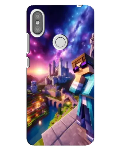 Чехол для Xiaomi Redmi S2 с картинкой «Стив и космос»