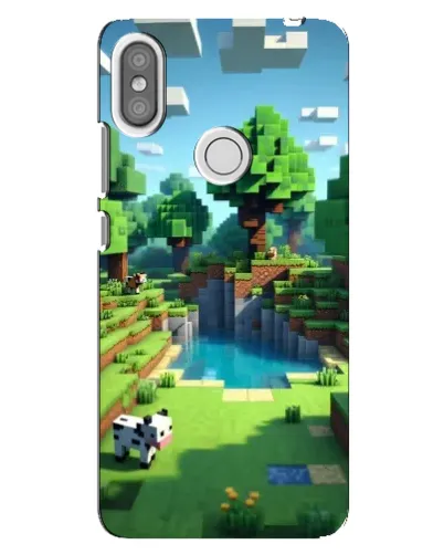 Чехол для Xiaomi Redmi S2 с картинкой «Minecraft летний день»