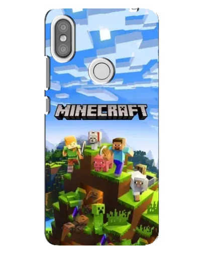 Чехол для Xiaomi Redmi S2 с картинкой «Minecraft классический мир»
