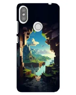 Чехол для Xiaomi Redmi S2 с картинкой «Вид из пещеры»