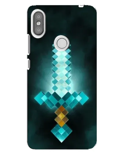 Чехол для Xiaomi Redmi S2 с картинкой «Алмазный меч неон»
