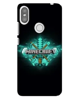 Чехол для Xiaomi Redmi S2 с картинкой «Minecraft Diamond лого»
