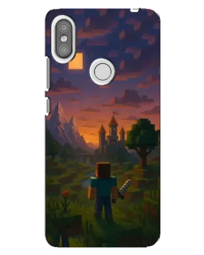 Чехол для Xiaomi Redmi S2 с картинкой «Стив у башни»