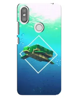 Чехол для Xiaomi Redmi S2 с картинкой «Черепаха Minecraft»