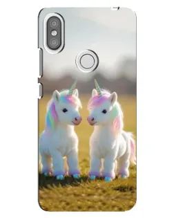 Чохол для Xiaomi Redmi S2 з картинкою «Пара єдинорогів»