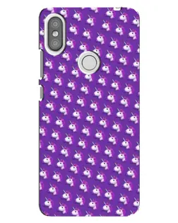 Чохол для Xiaomi Redmi S2 з картинкою «Єдинороги на фіолетовому»
