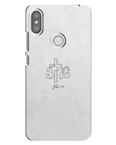 Чехол для Xiaomi Redmi S2 с картинкой «Иоанна 3:16 Крест»