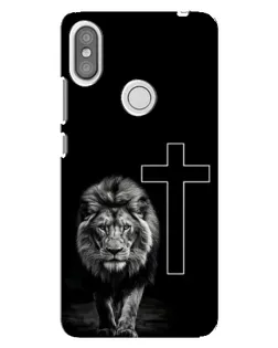 Чохол для Xiaomi Redmi S2 з картинкою «Лев та Хрест»