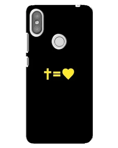 Чехол для Xiaomi Redmi S2 с картинкой «Сердце и Крест»