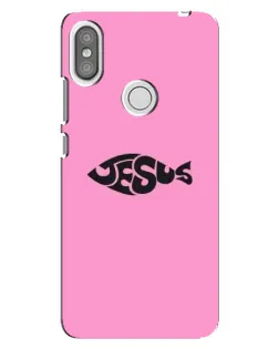 Чехол для Xiaomi Redmi S2 с картинкой «Розовый символ  Jesus»