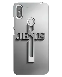 Чохол для Xiaomi Redmi S2 з картинкою «Металевий хрест Jesus» Чохол для Xiaomi Redmi S2 з картинкою «Металевий хрест Jesus»