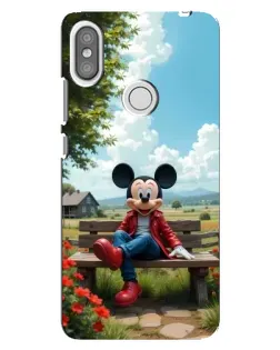 Чохол для Xiaomi Redmi S2 з картинкою «Міккі на лавці»