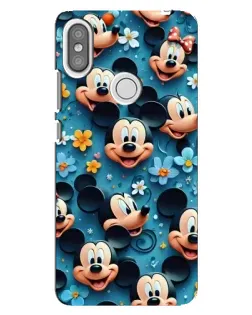 Чохол для Xiaomi Redmi S2 з картинкою «Паттерн Міккі та Мінні»