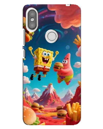 Чохол для Xiaomi Redmi S2 з картинкою «Космічний фастфуд»
