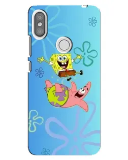 Чохол для Xiaomi Redmi S2 з картинкою «Спанч Боб та Патрік»